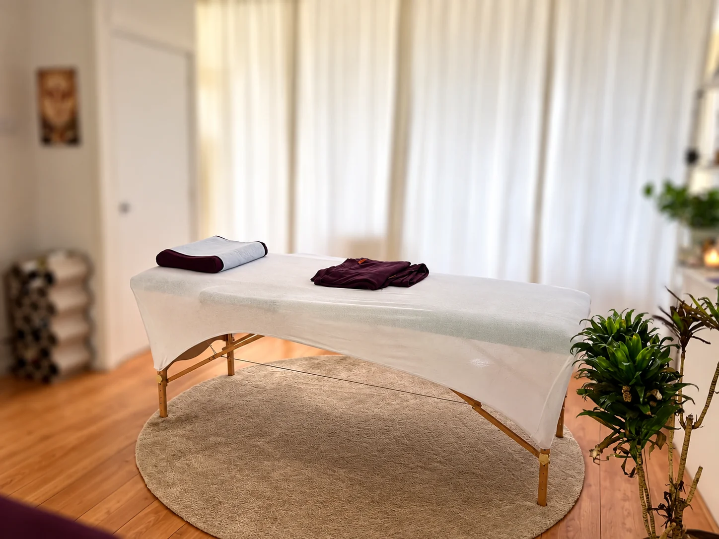 Behandeltafel voor een BLU-e healing